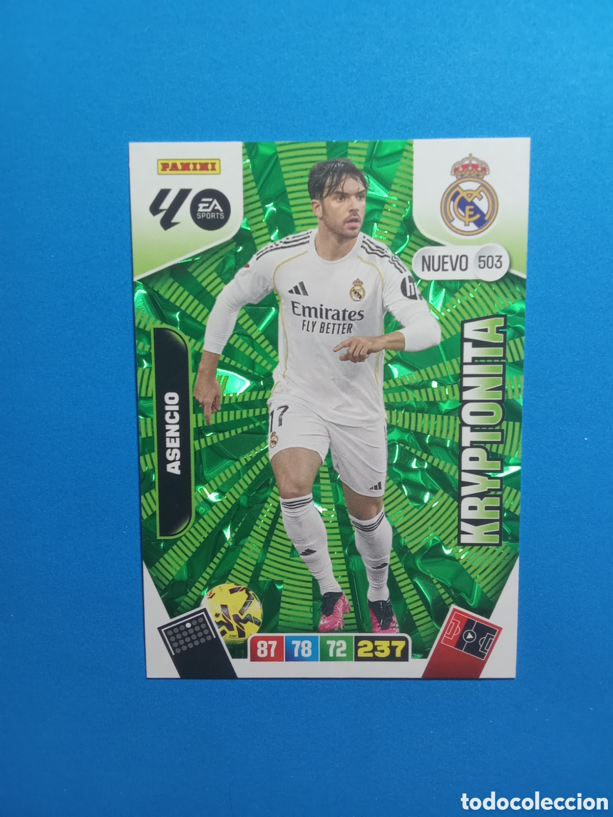 Cromos de F&uacute;tbol: CROMO 503 ASENCIO REAL MADRID NUEVO KRYPTONITA ADRENALYN 25-26