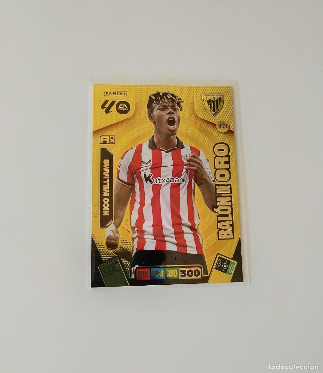 Fu&szlig;ball-Sticker: ADRENALYN 2025/2026 NICO WILLIAMS ( BAL&Oacute;N DE ORO ) - EL DE LA FOTO - DE SOBRE