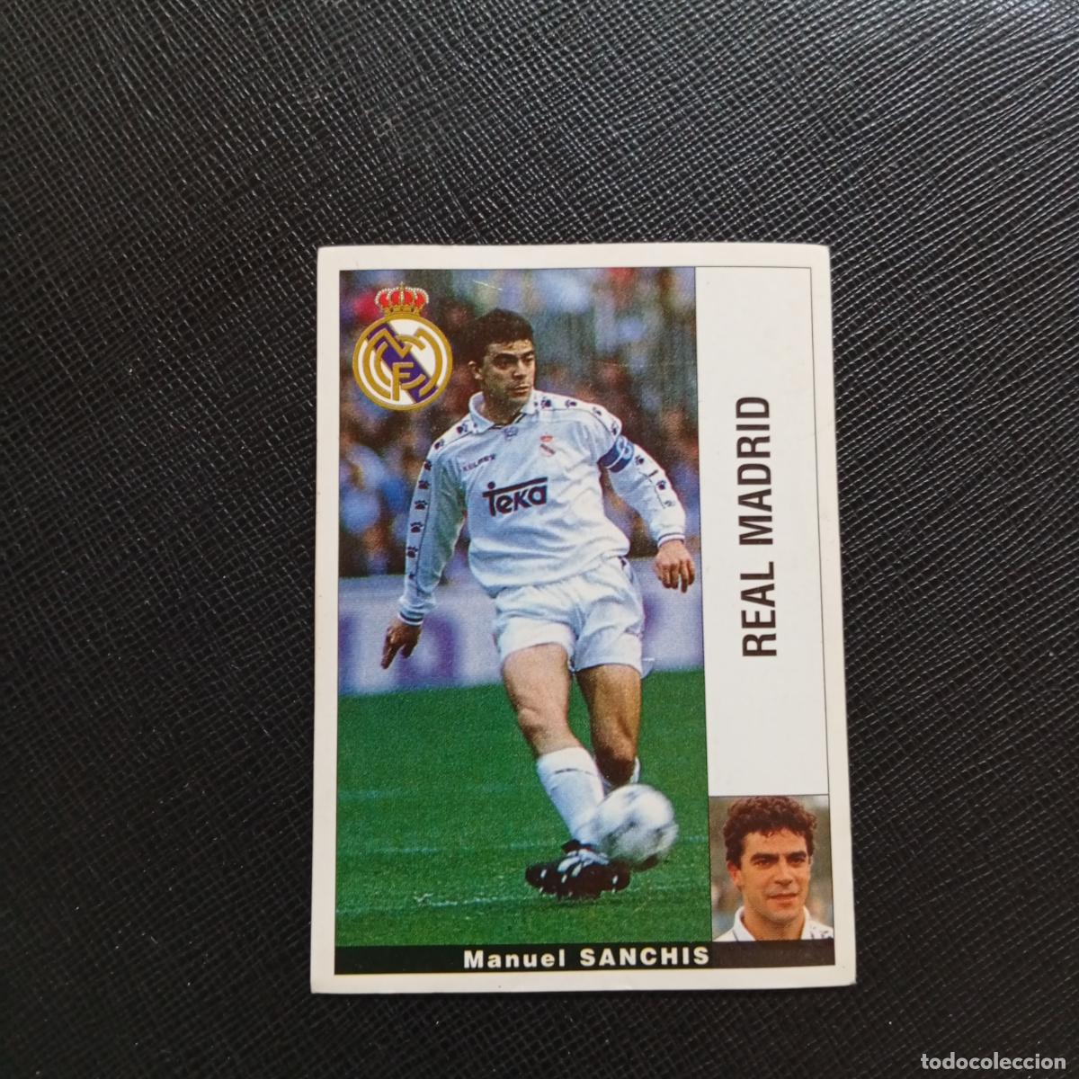 Cromos de F&uacute;tbol: SANCHIS REAL MADRID PANINI 1995 1996 CROMO FUTBOL LIGA 95 96 - SIN PEGAR - A168 PG253 B