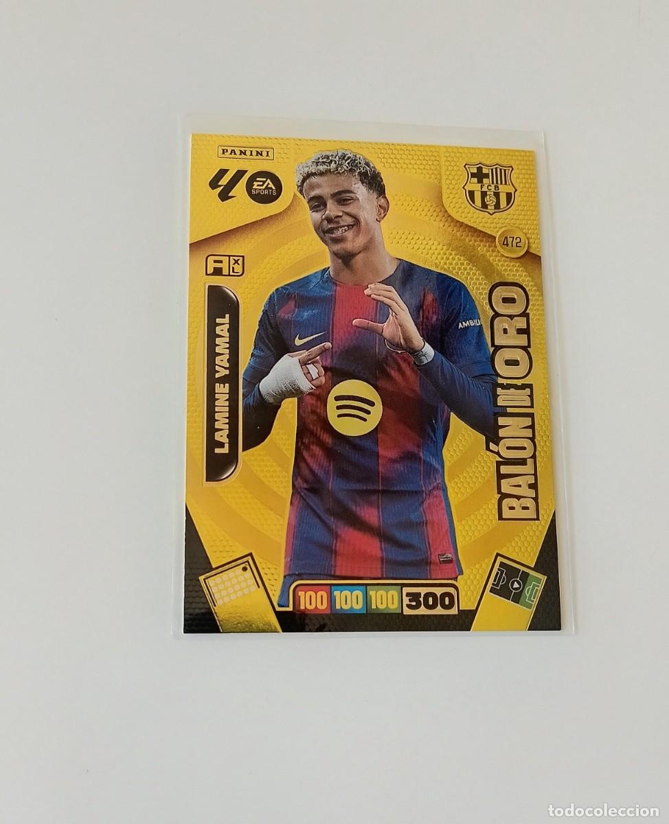 Figurine di Calcio: ADRENALYN 2025/2026 LAMINE YAMAL ( BAL&Oacute;N DE ORO ) - EL DE LA FOTO - DE SOBRE