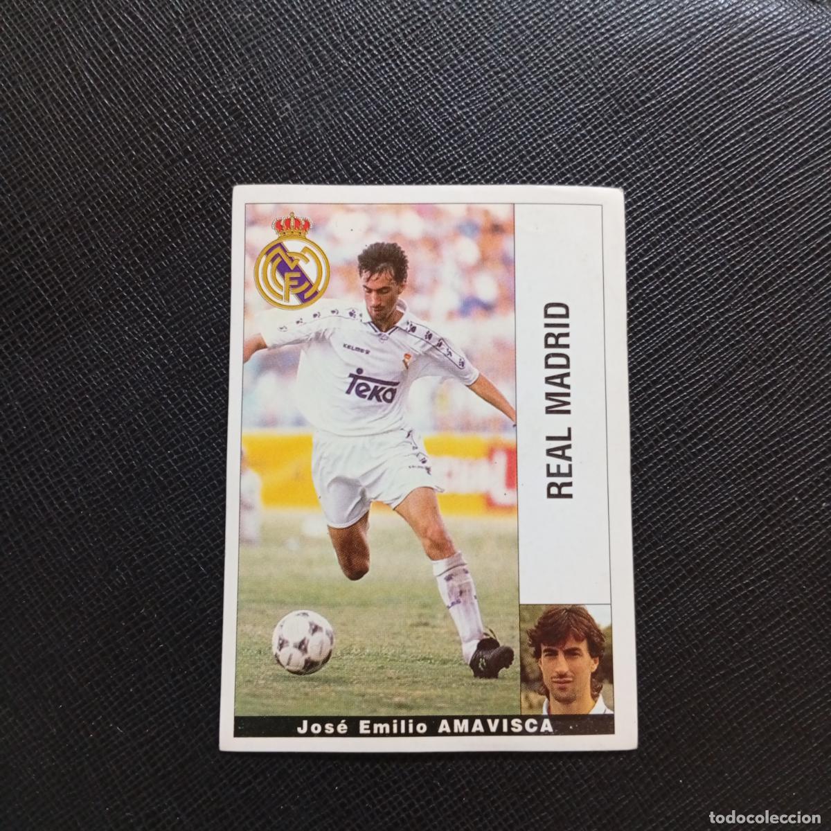Cromos de F&uacute;tbol: AMAVISCA REAL MADRID PANINI 1995 1996 CROMO FUTBOL LIGA 95 96 - SIN PEGAR - A168 PG262