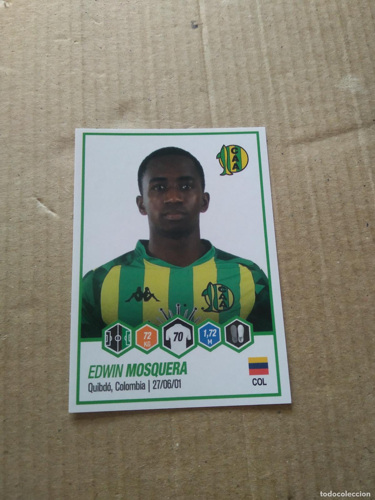 Cromos de F&uacute;tbol: 20 EDWIN MOSQUERA CROMO FUTBOL ARGENTINO PANINI LIGA ARGENTINA 2022