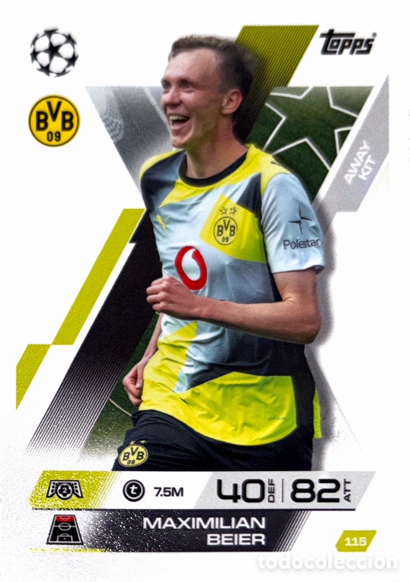 Fu&szlig;ball-Sticker: 115. Maximilian Beier - Borussia Dortmund - (MATCH ATTAX EXTRA CHAMPIONS LEAGUE 2025/26) TOPPS
