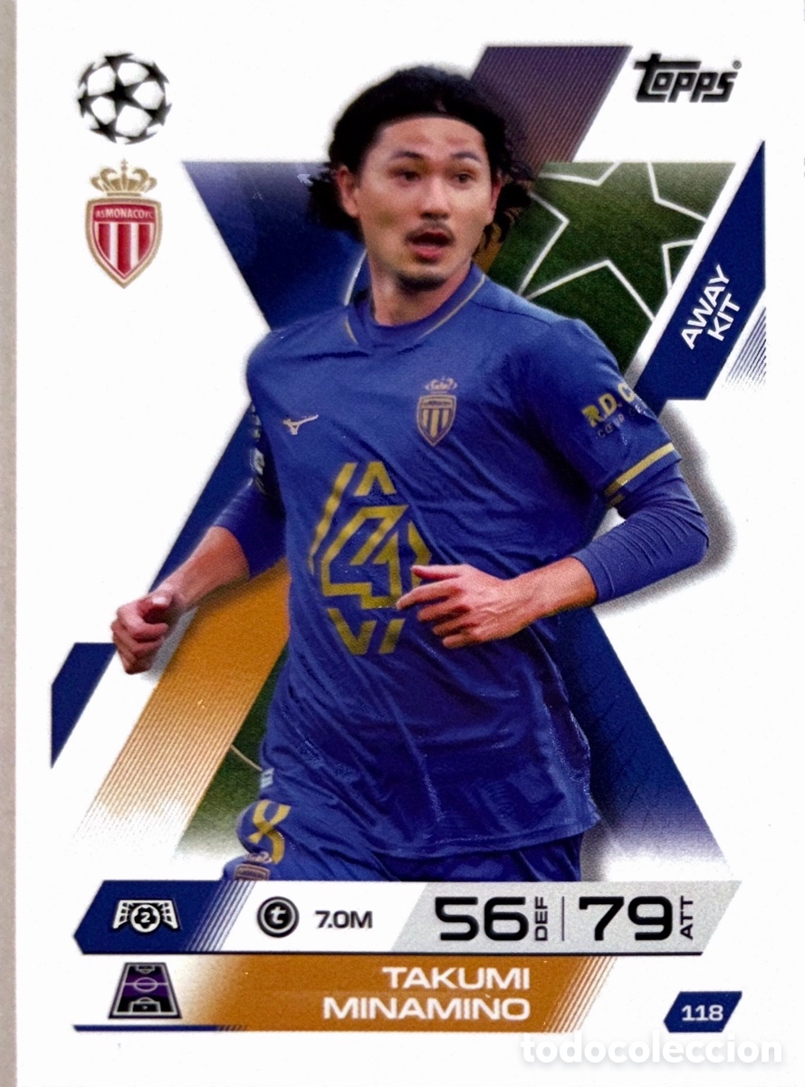 Fu&szlig;ball-Sticker: 118. Takumi Minamino - Monaco - (MATCH ATTAX EXTRA CHAMPIONS LEAGUE 2025/26) TOPPS