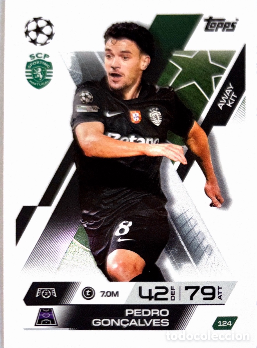 Fu&szlig;ball-Sticker: 124. Pedro Gon&ccedil;alves - Sporting Club de Portugal (MATCH ATTAX EXTRA CHAMPIONS LEAGUE 2025/26) TOPPS