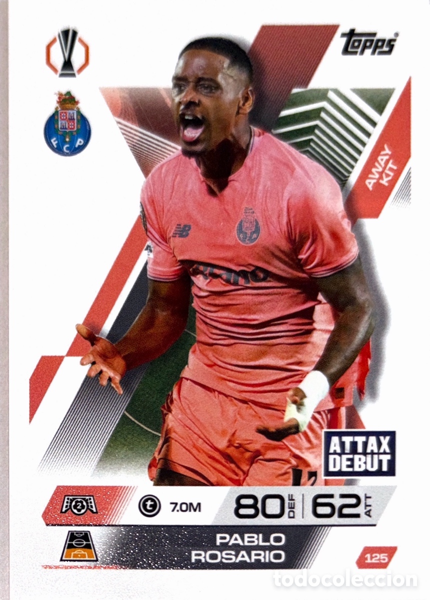 Fu&szlig;ball-Sticker: 125. Pablo Rosario - Oporto - (MATCH ATTAX EXTRA CHAMPIONS LEAGUE 2025/26) TOPPS