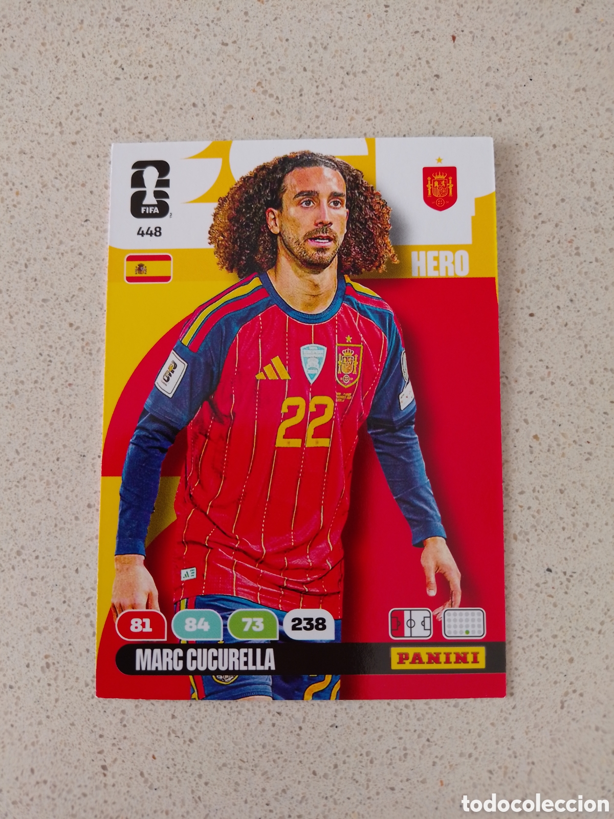 Cromos de F&uacute;tbol: CARTA N&Uacute;MERO 448 MARC CUCURELLA ESPA&Ntilde;A. ADRENALYN XL MUNDIAL 2026.