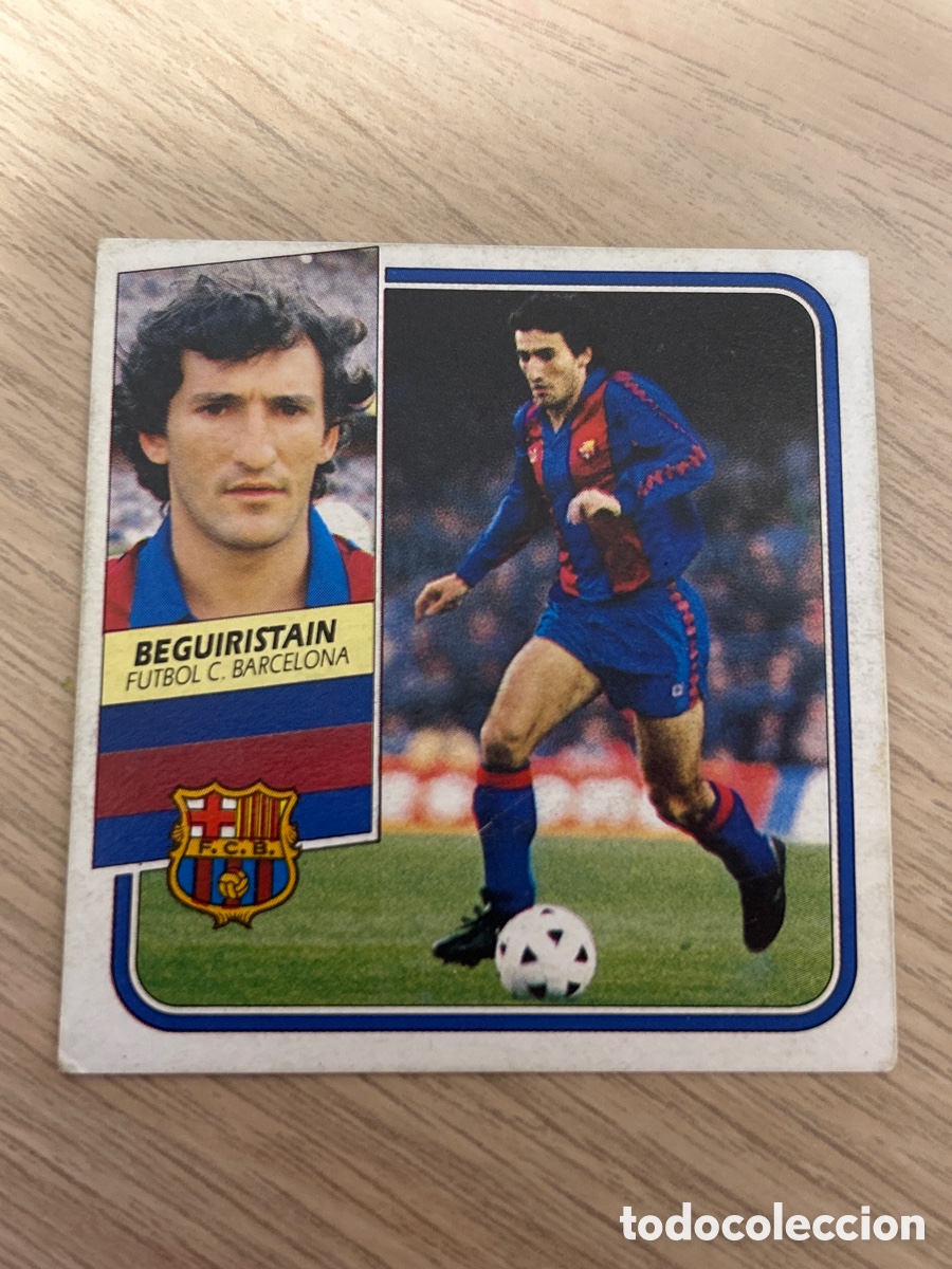 Cromos de F&uacute;tbol: BEGUIRISTAIN BARCELONA LIGA ESTE 1989 1990 89 90 NUNCA PEGADO SIN PEGAR