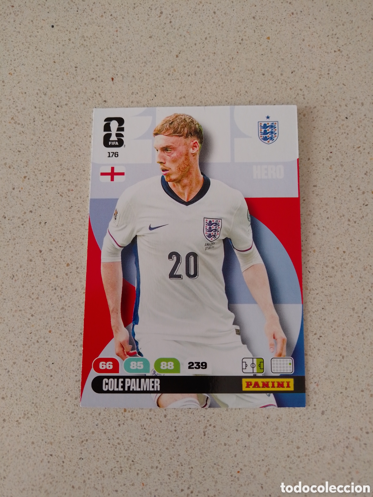 Cromos de F&uacute;tbol: CARTA N&Uacute;MERO 176 COLE PALMER INGLATERRA. ADRENALYN XL MUNDIAL 2026.
