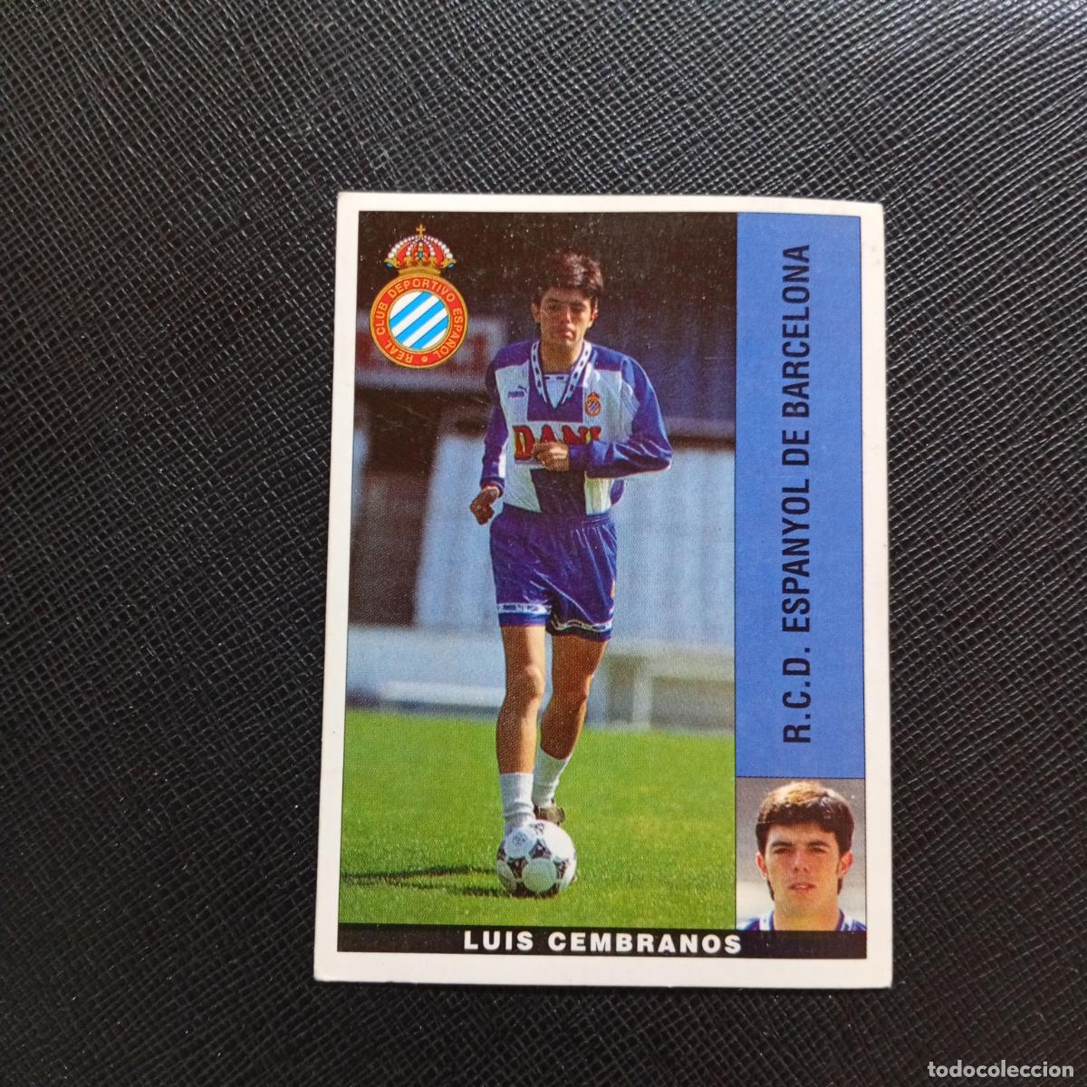 Cromos de Futebol: LUIS CEMBRANOS ESPA&Ntilde;OL PANINI 1995 1996 CROMO FUTBOL LIGA 95 96 - SIN PEGAR - A168 PG316