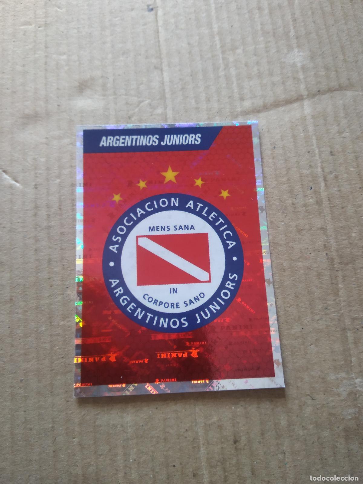Cromos de F&uacute;tbol: 21 ESCUDO ARGENTINOS JUNIORS CROMO FUTBOL ARGENTINO PANINI LIGA ARGENTINA 2022