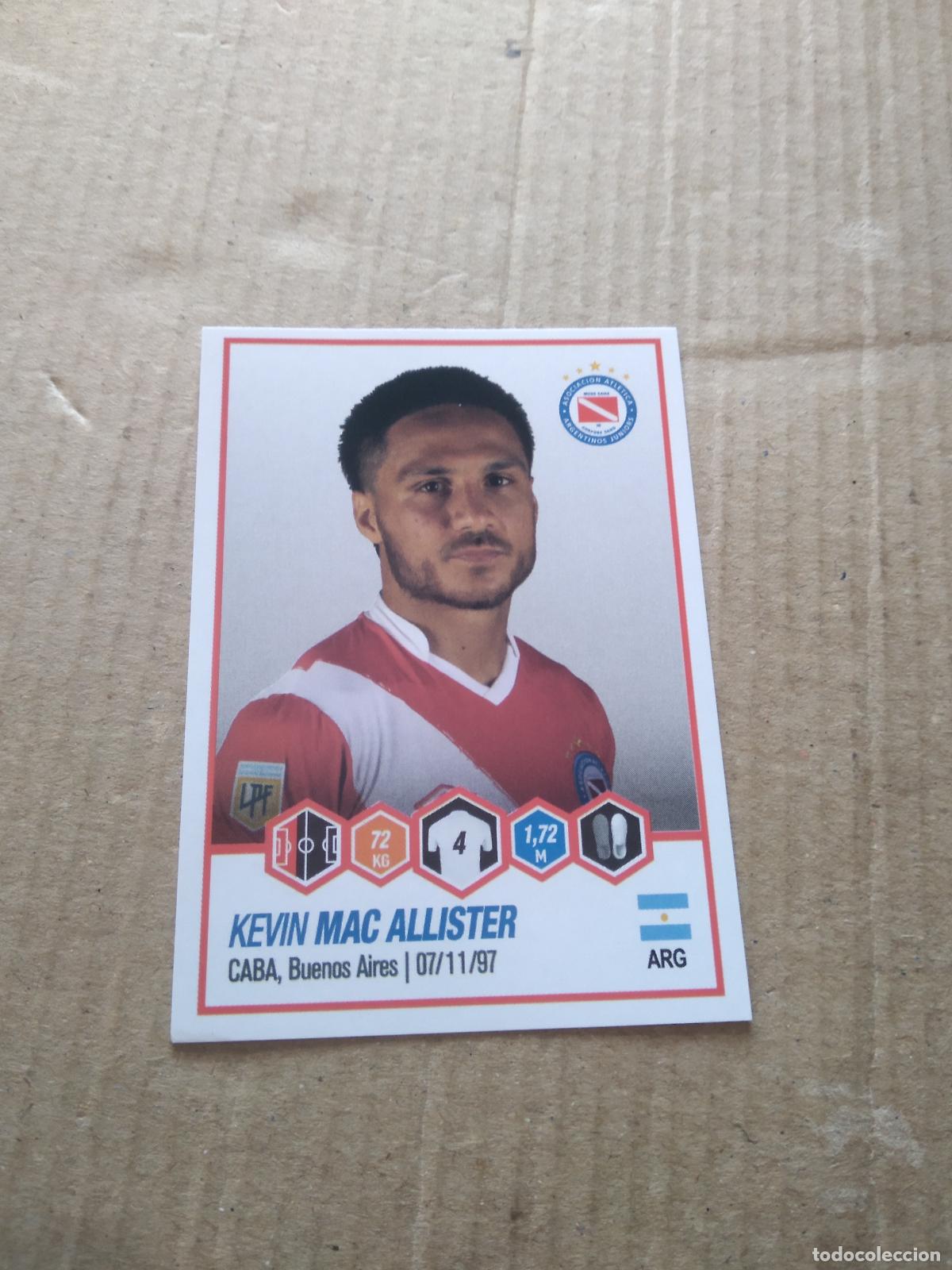 Cromos de Futebol: 26 KEVIN MAC ALLISTER ARGENTINOS JUNIORS CROMO FUTBOL ARGENTINO PANINI LIGA ARGENTINA 2022
