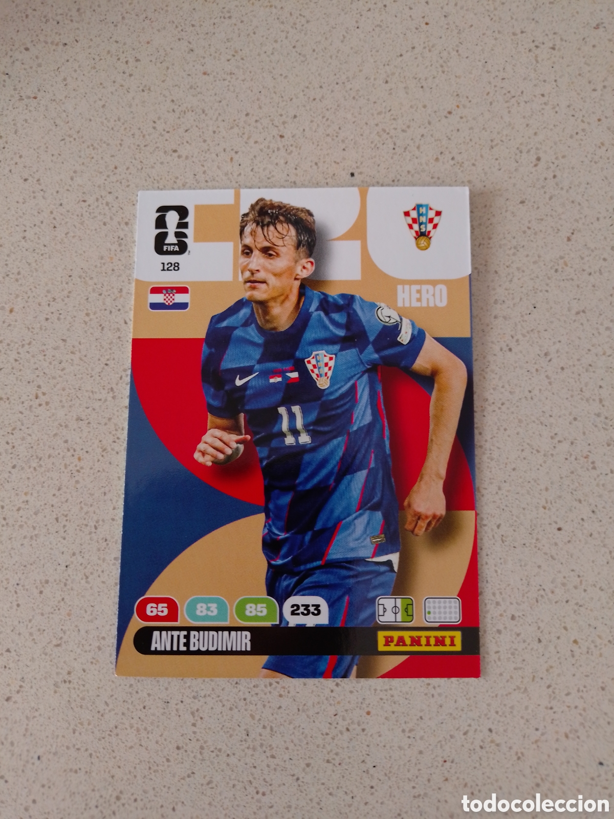 Cromos de Futebol: CARTA N&Uacute;MERO 128 ANTE BUDIMIR CROACIA. ADRENALYN XL MUNDIAL 2026.