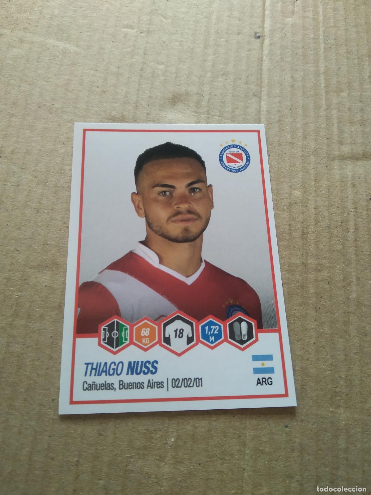 Figurine di Calcio: 35 THIAGO NUSS ARGENTINOS JUNIORS CROMO FUTBOL ARGENTINO PANINI LIGA ARGENTINA 2022