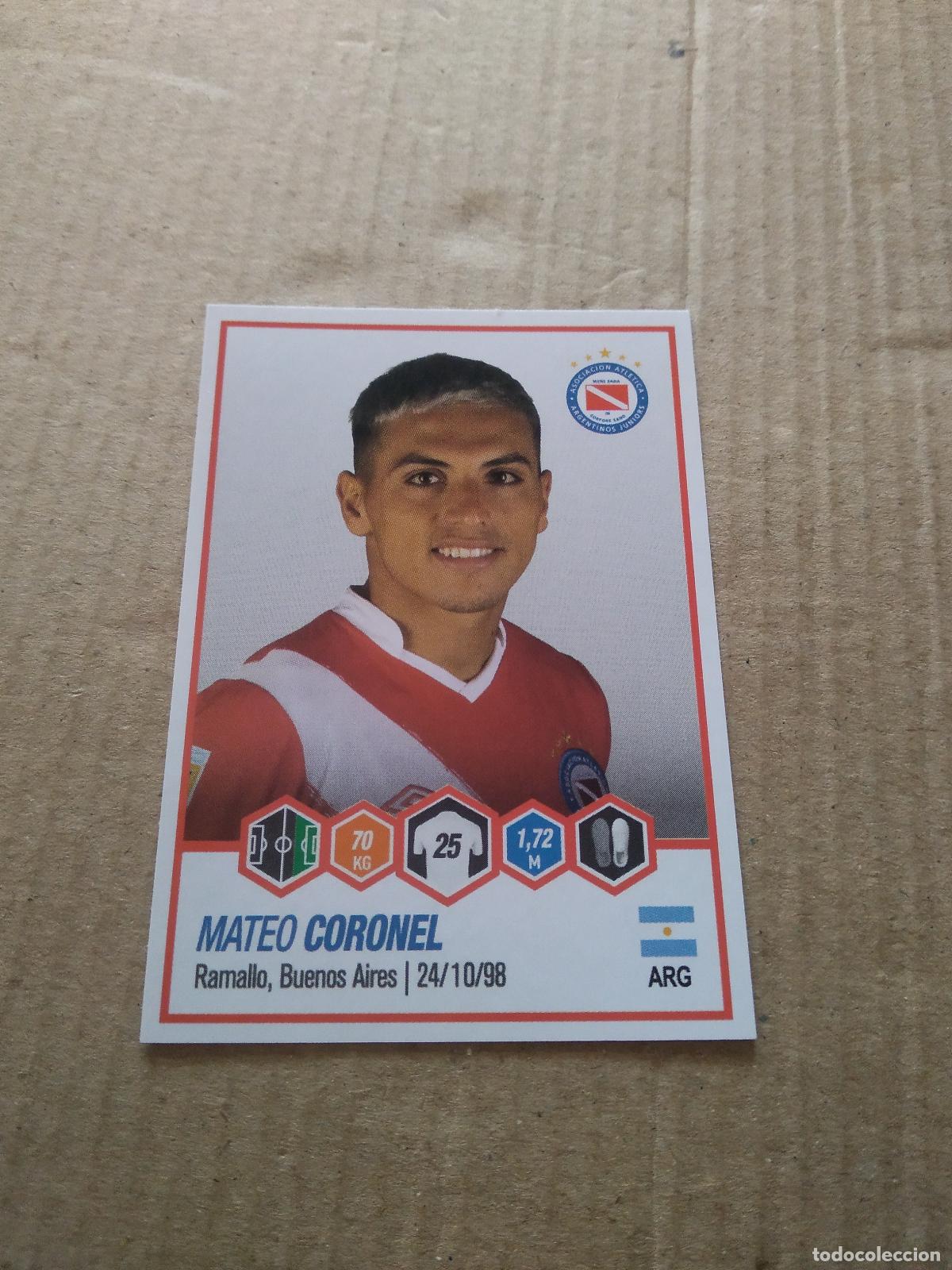 Figurine di Calcio: 37 MATEO CORONEL ARGENTINOS JUNIORS CROMO FUTBOL ARGENTINO PANINI LIGA ARGENTINA 2022
