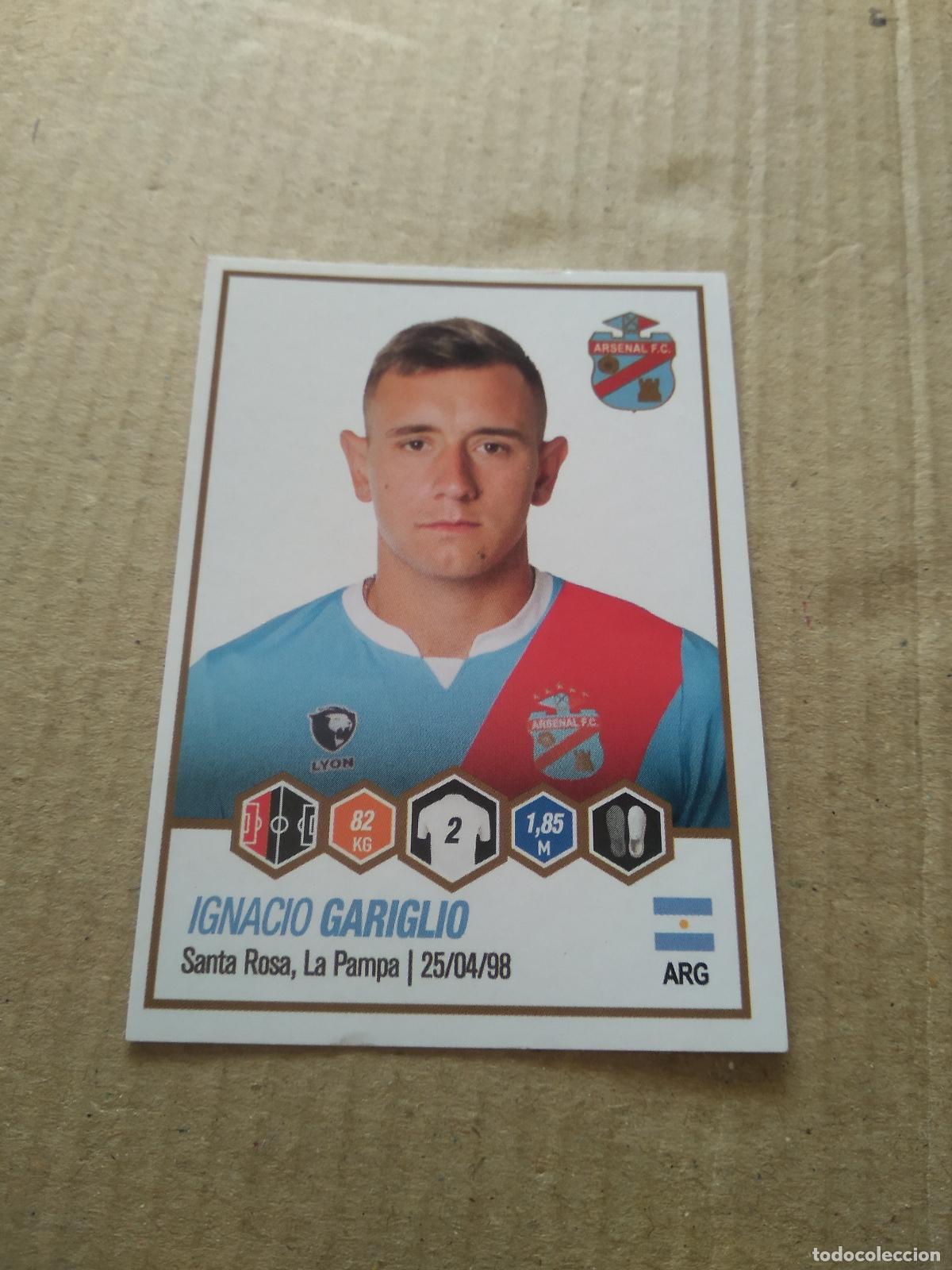 Cromos de F&uacute;tbol: 41 IGNACIO GARIGLIO ARSENAL FC CROMO FUTBOL ARGENTINO PANINI LIGA ARGENTINA 2022