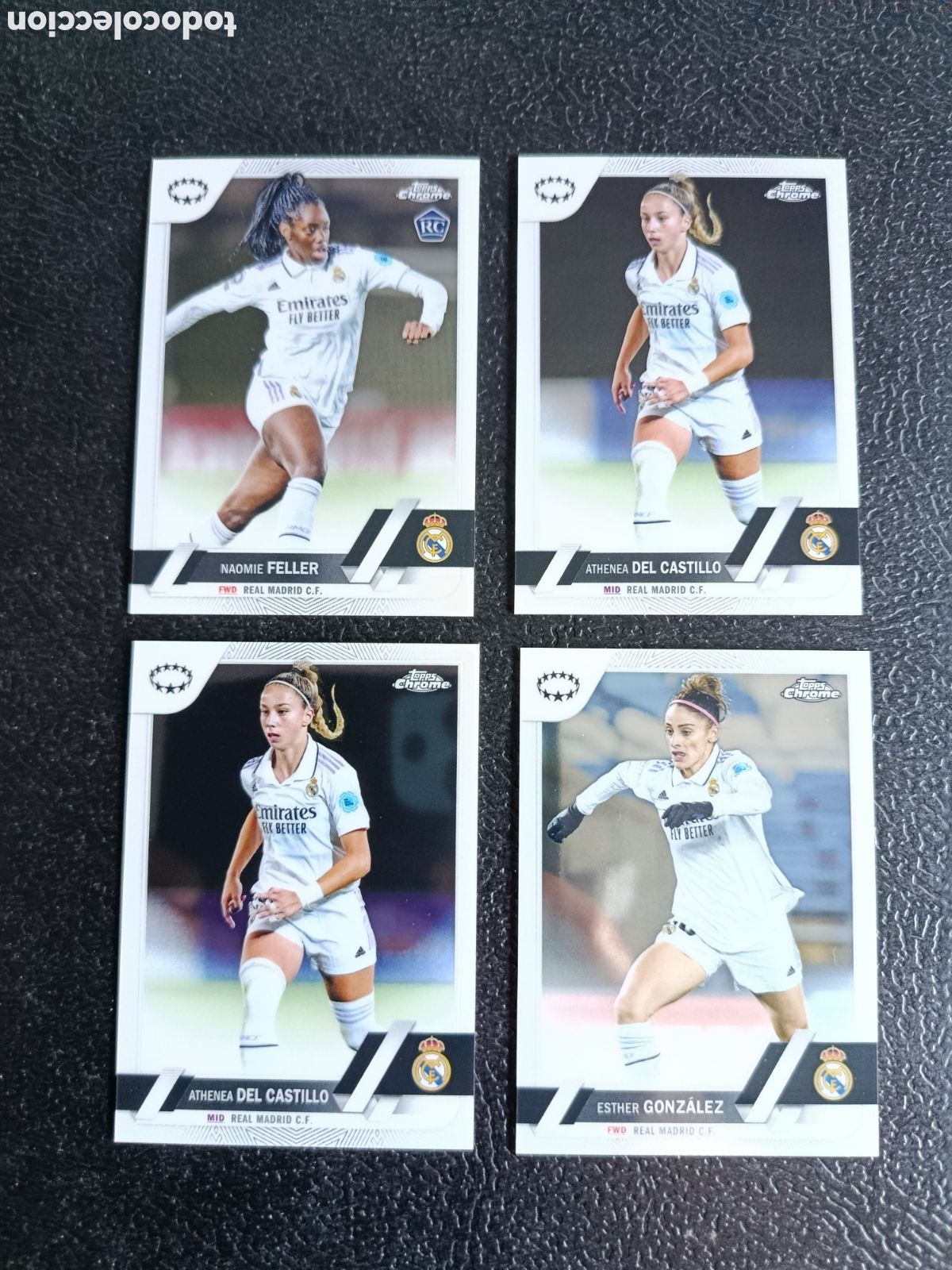 Cromos de F&uacute;tbol: 4 cromos REAL MADRID WOMANS CHAMPINS LEAGUE 2022/23