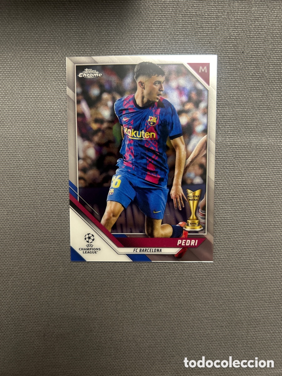 Cromos de F&uacute;tbol: Pedri 89 Barcelona Topps Chrome UCL Champions League 2021-22 21/22