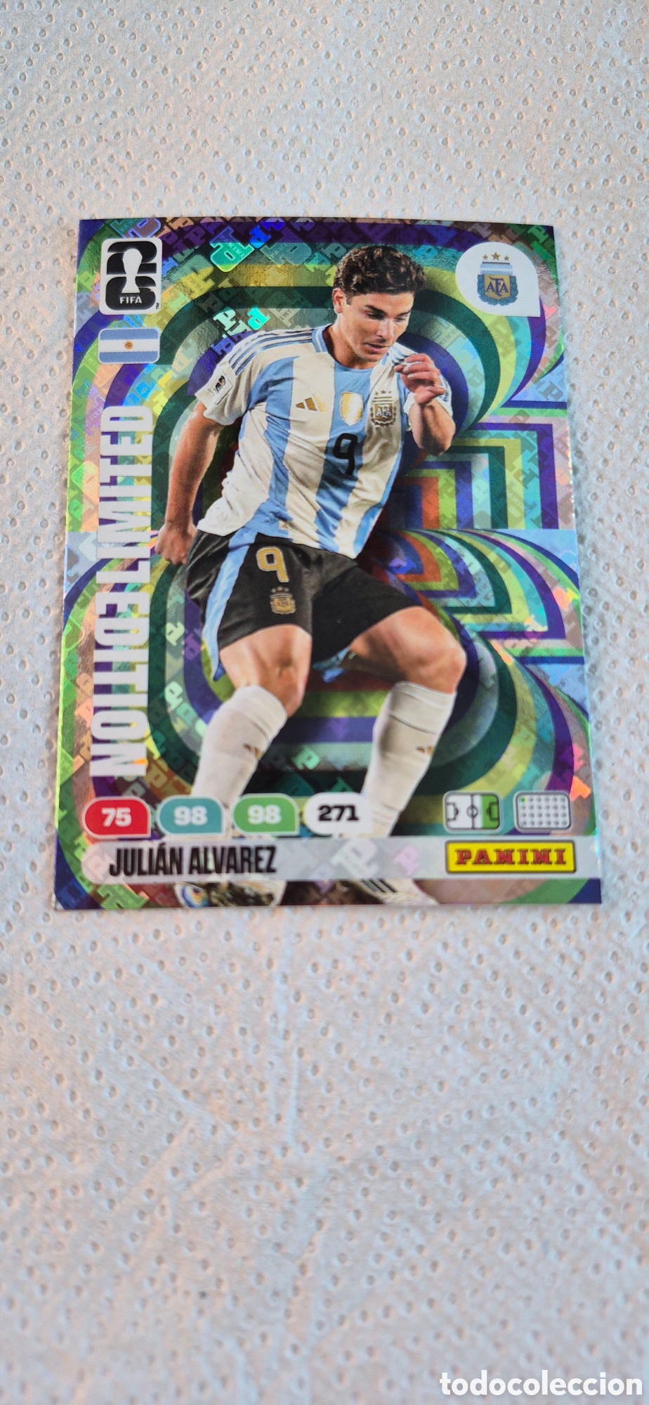 Cromos de F&uacute;tbol: CROMO JULIAN &Aacute;LVAREZ MUNDIAL 2026