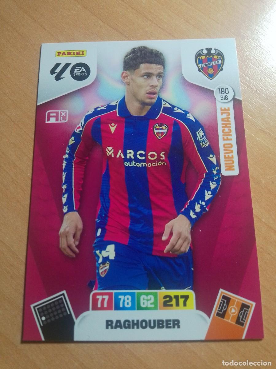 Cromos de F&uacute;tbol: 190 BIS RAGHOUBER NUEVO FICHAJE DEL LEVANTE 25 26 ADRENALYN XL 2025 2026