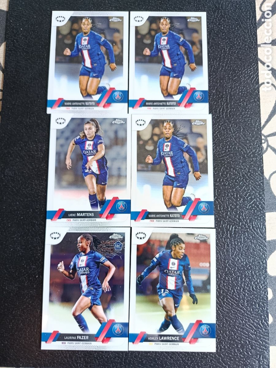 Cromos de Futebol: 6 cromos PARIS SAINT-GERMAIN WOMANS CHAMPINS LEAGUE 2022/23