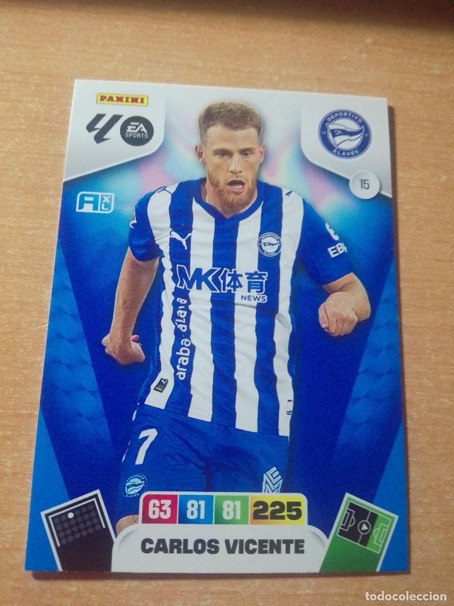 Cromos de F&uacute;tbol: 15 CARLOS VICENTE DEL ALAV&Eacute;S 25 26 ADRENALYN XL 2025 2026