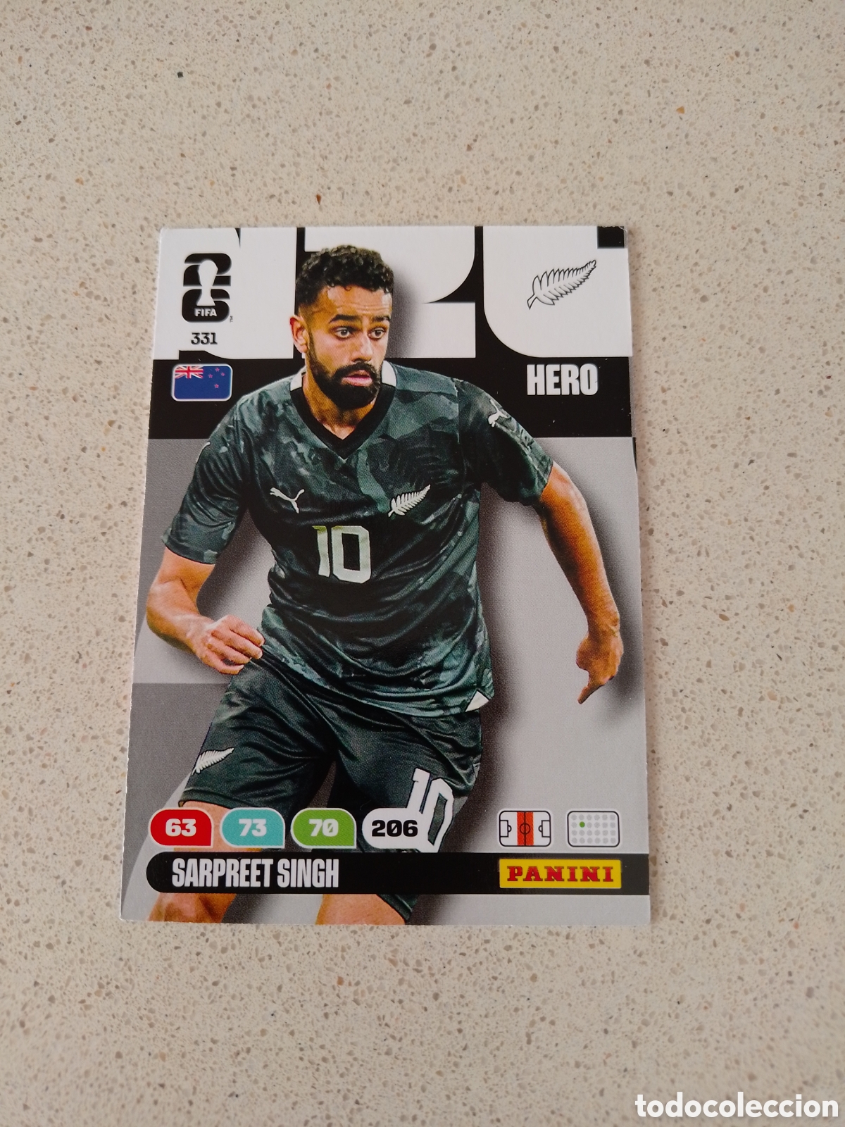 Cromos de Futebol: CARTA N&Uacute;MERO 331 SARPREET SINGH NUEVA ZELANDA. ADRENALYN XL MUNDIAL 2026.