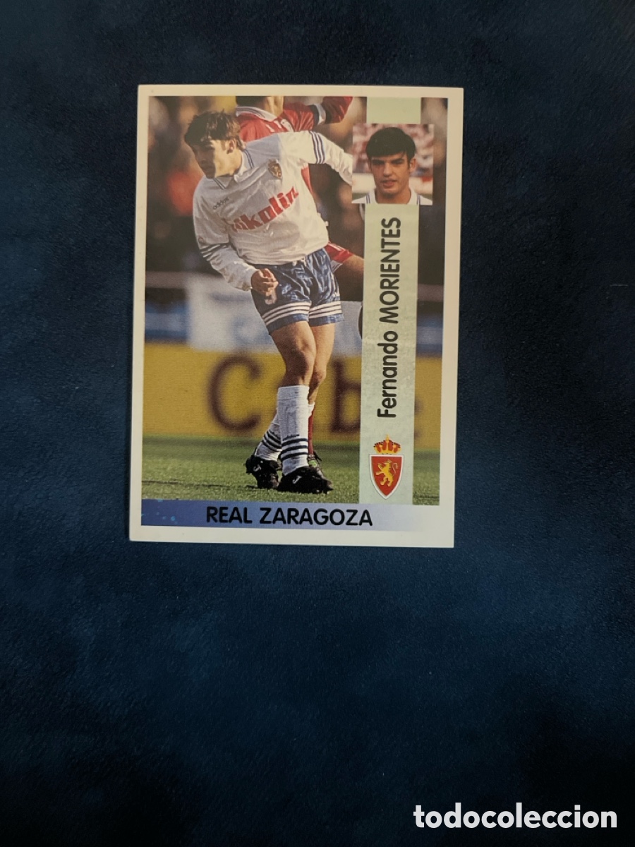 Cromos de Futebol: MORIENTES 190 REAL ZARAGOZA 96 97 PANINI 1996 1997 NUEVO SIN PEGAR CROMO UNIFICO ENVIO