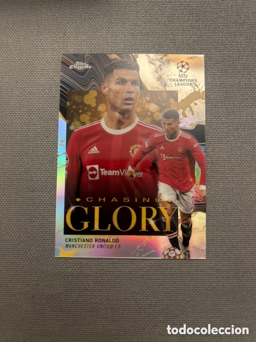 Football Stickers: Cristiano Ronaldo CG-17 Glory Manchester United Topps Chrome UCL Champions League 2021-22 21/22