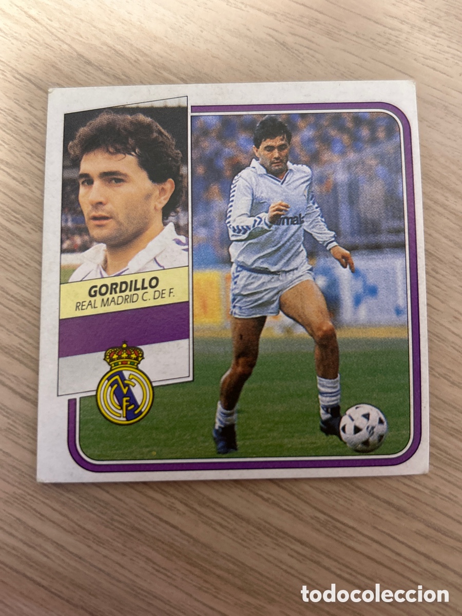 Cromos de F&uacute;tbol: GORDILLO REAL MADRID LIGA ESTE 1989 1990 89 90 SIN PEGAR NUNCA PEGADO