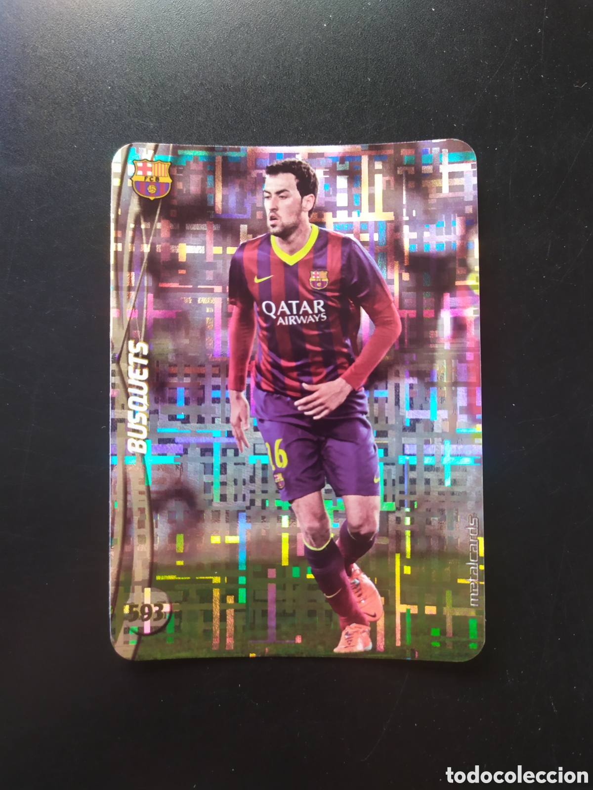 Cromos de F&uacute;tbol: Mundicromo fichas Liga 2014 2015 14 15 Busquets top brillo tetris n&deg; 593 Barcelona