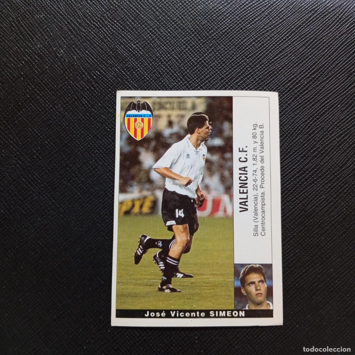 Cromos de Futebol: SIMEON VALENCIA PANINI 1995 1996 CROMO FUTBOL 95 96 LIGA - SIN PEGAR - A168 PG388