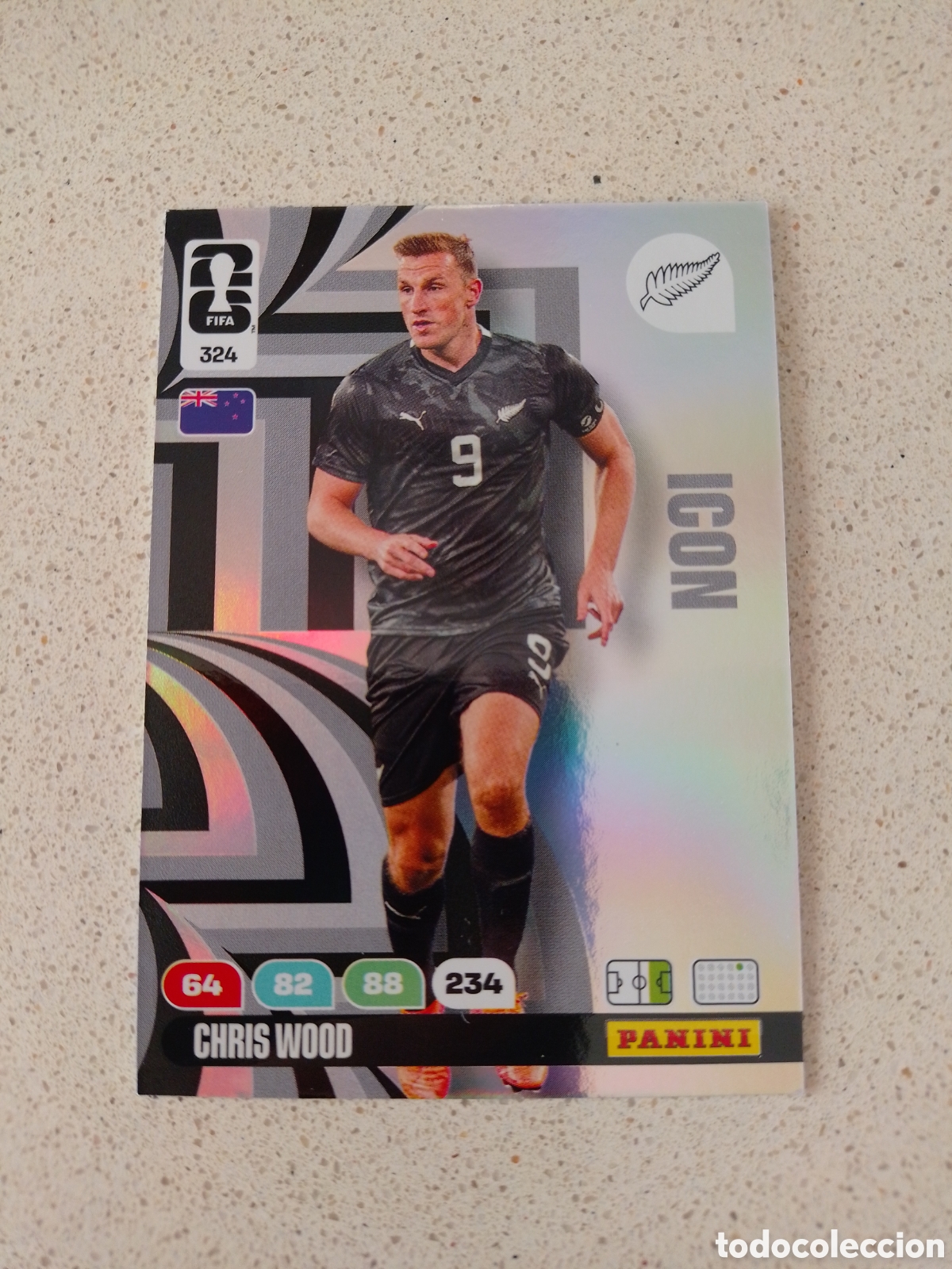 Figurine di Calcio: CARTA ICON N&Uacute;MERO 324 CHRIS WOOD AUSTRALIA. ADRENALYN XL MUNDIAL 2026.