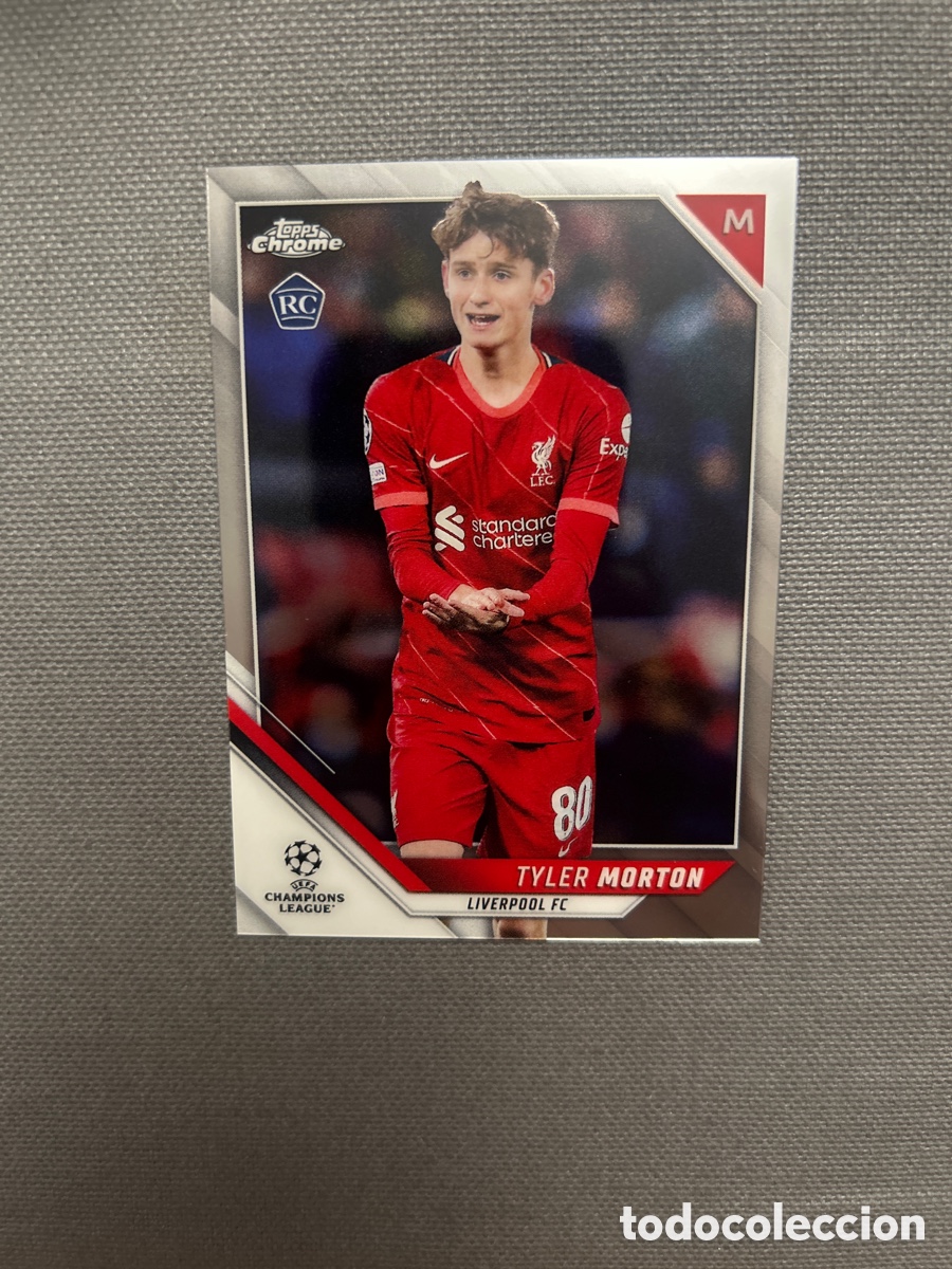 Cartes &agrave; collectionner de Football: Tyler Morton 87 Liverpool Topps Chrome UCL Champions League 2021-22 21/22