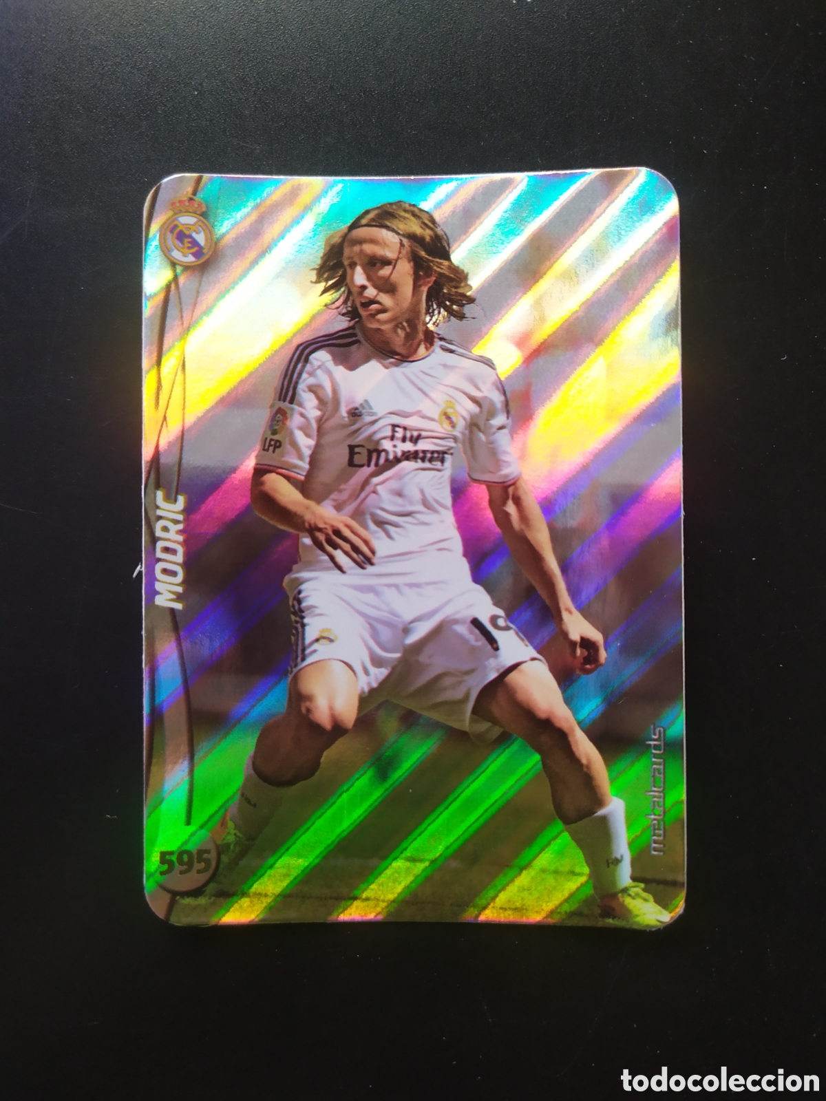 Cromos de F&uacute;tbol: Mundicromo fichas Liga 2014 2015 14 15 Modric top brillo rayas n&deg; 595 Real Madrid