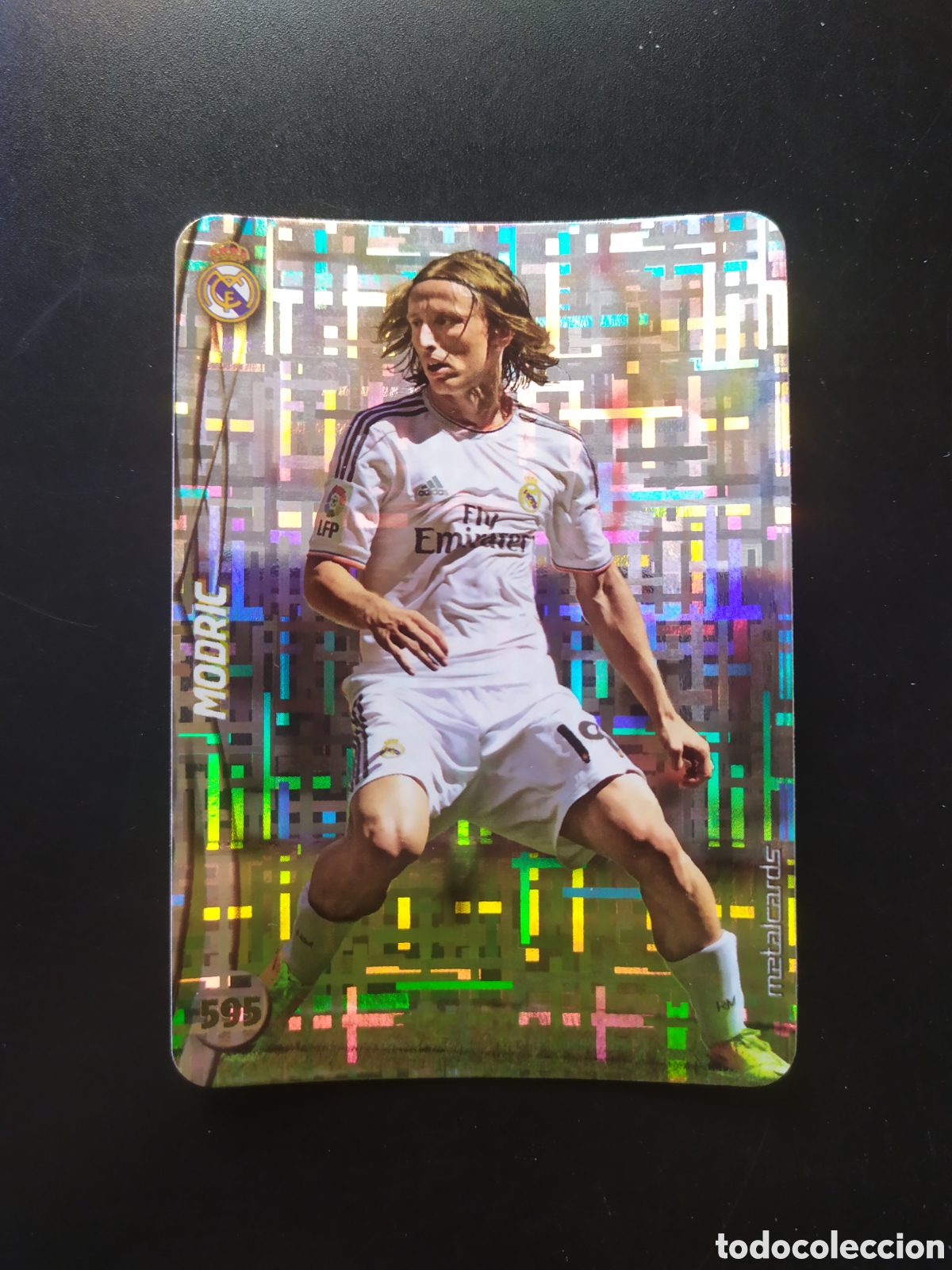 Cromos de F&uacute;tbol: Mundicromo fichas Liga 2014 2015 14 15 Modric top brillo tetris n&deg; 595 Real Madrid