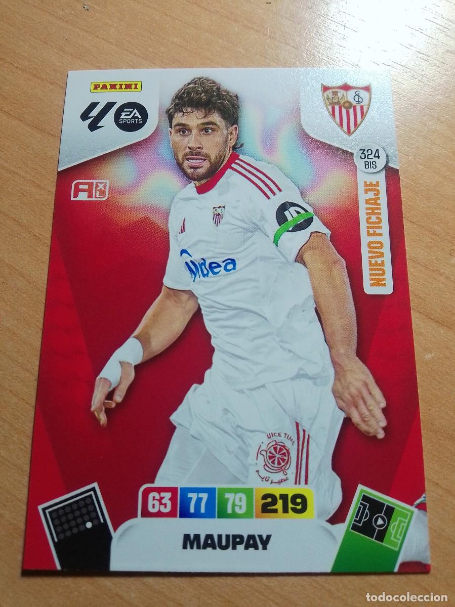 Cromos de F&uacute;tbol: 324 BIS MAUPAY NUEVO FICHAJE DEL SEVILLA 25 26 ADRENALYN XL 2025 2026 NUEVO