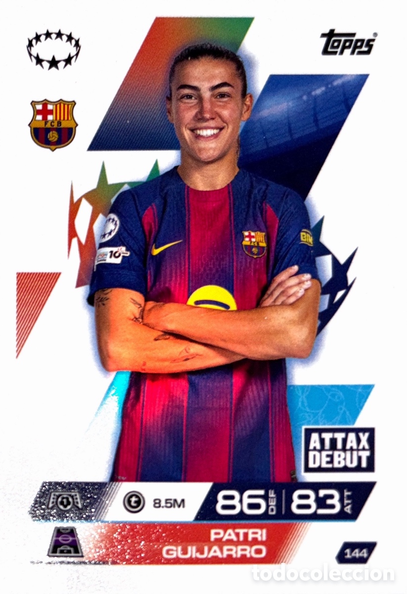 Figurine di Calcio: 144. Patri Guijarro - FC Barcelona - (MATCH ATTAX EXTRA CHAMPIONS LEAGUE 2025/26) TOPPS