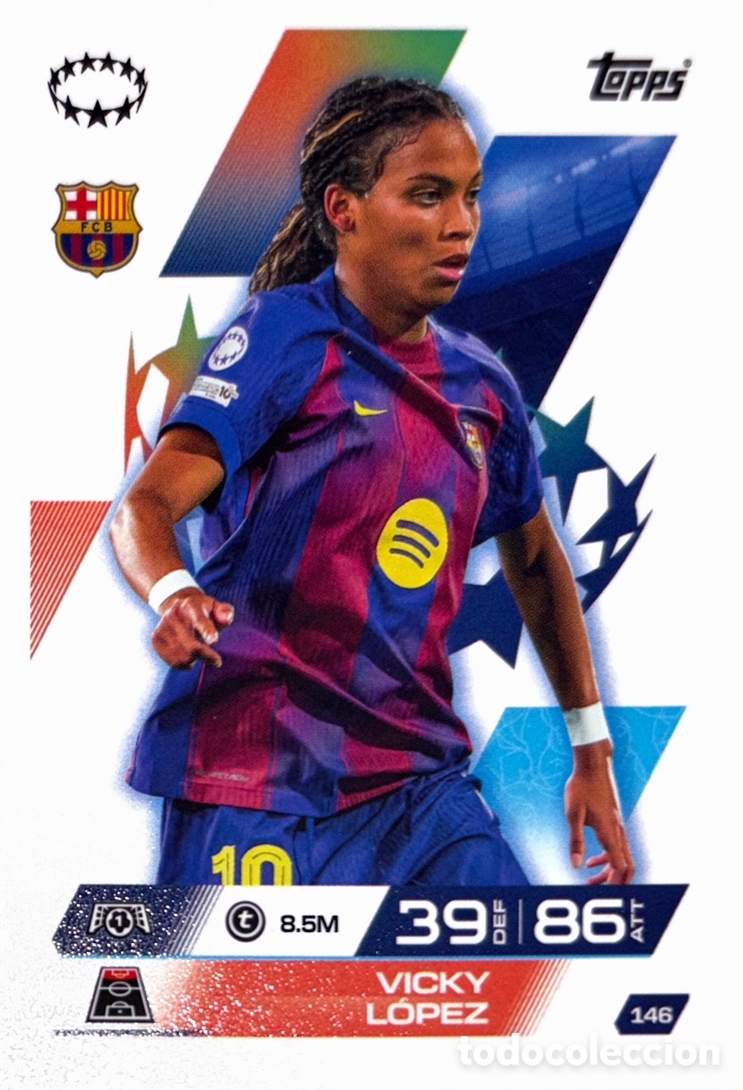 Figurine di Calcio: 146. Vicky L&oacute;pez - FC Barcelona - (MATCH ATTAX EXTRA CHAMPIONS LEAGUE 2025/26) TOPPS