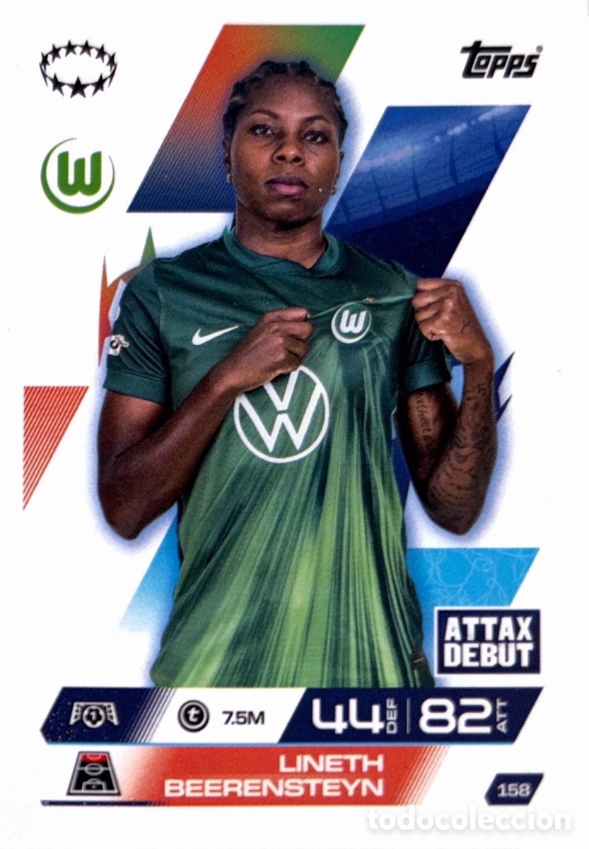 Figurine di Calcio: 158. Lineth Beerensteyn - VfL Wolfsburg -(MATCH ATTAX EXTRA CHAMPIONS LEAGUE 2025/26) TOPPS