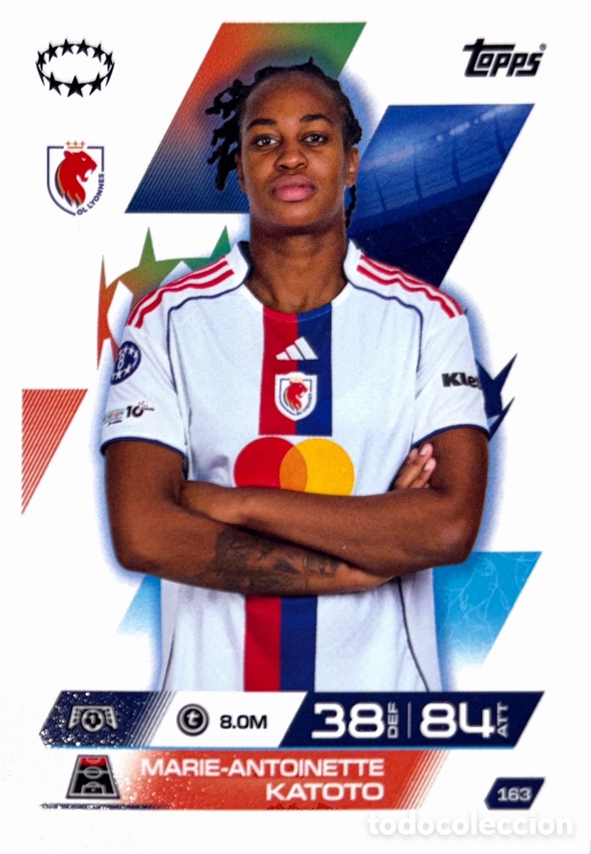 Figurine di Calcio: 163. Marie Katoto - Olympique Lyon- (MATCH ATTAX EXTRA CHAMPIONS LEAGUE 2025/26) TOPPS