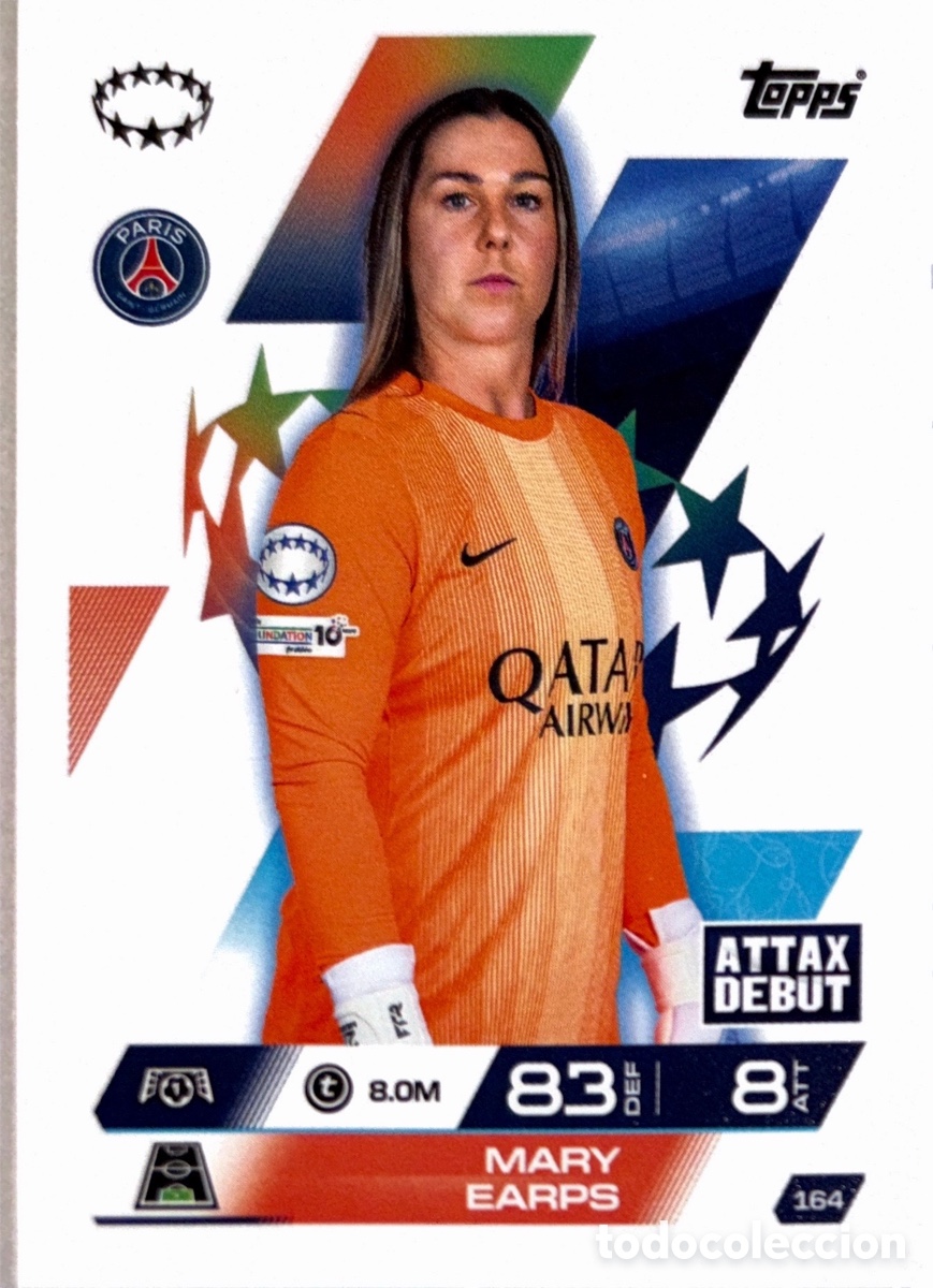 Figurine di Calcio: 164. Mary Earps - Paris Saint-Germain - (MATCH ATTAX EXTRA CHAMPIONS LEAGUE 2025/26) TOPPS