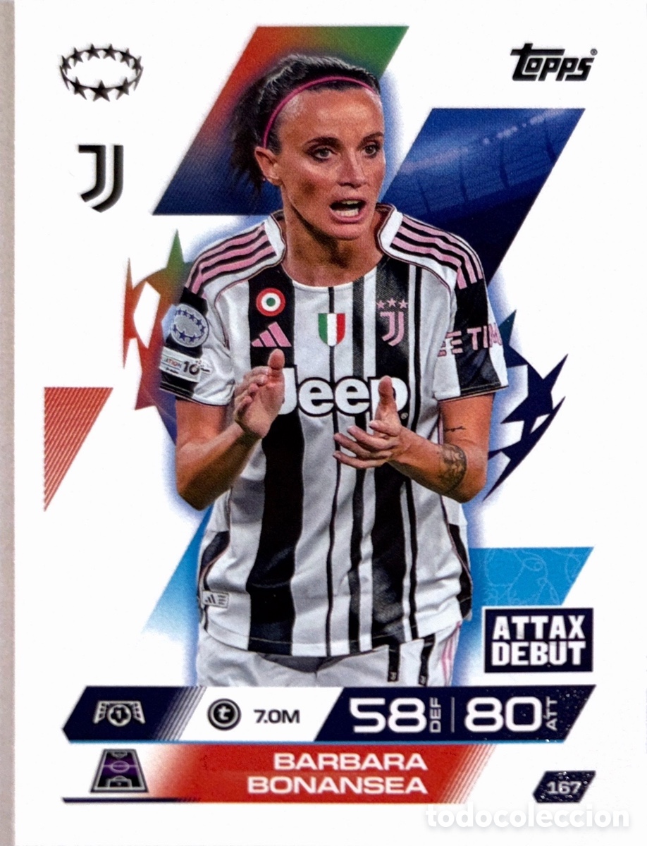 Figurine di Calcio: 67. Barbara Bonansea - Juventus - (MATCH ATTAX EXTRA CHAMPIONS LEAGUE 2025/26) TOPPS