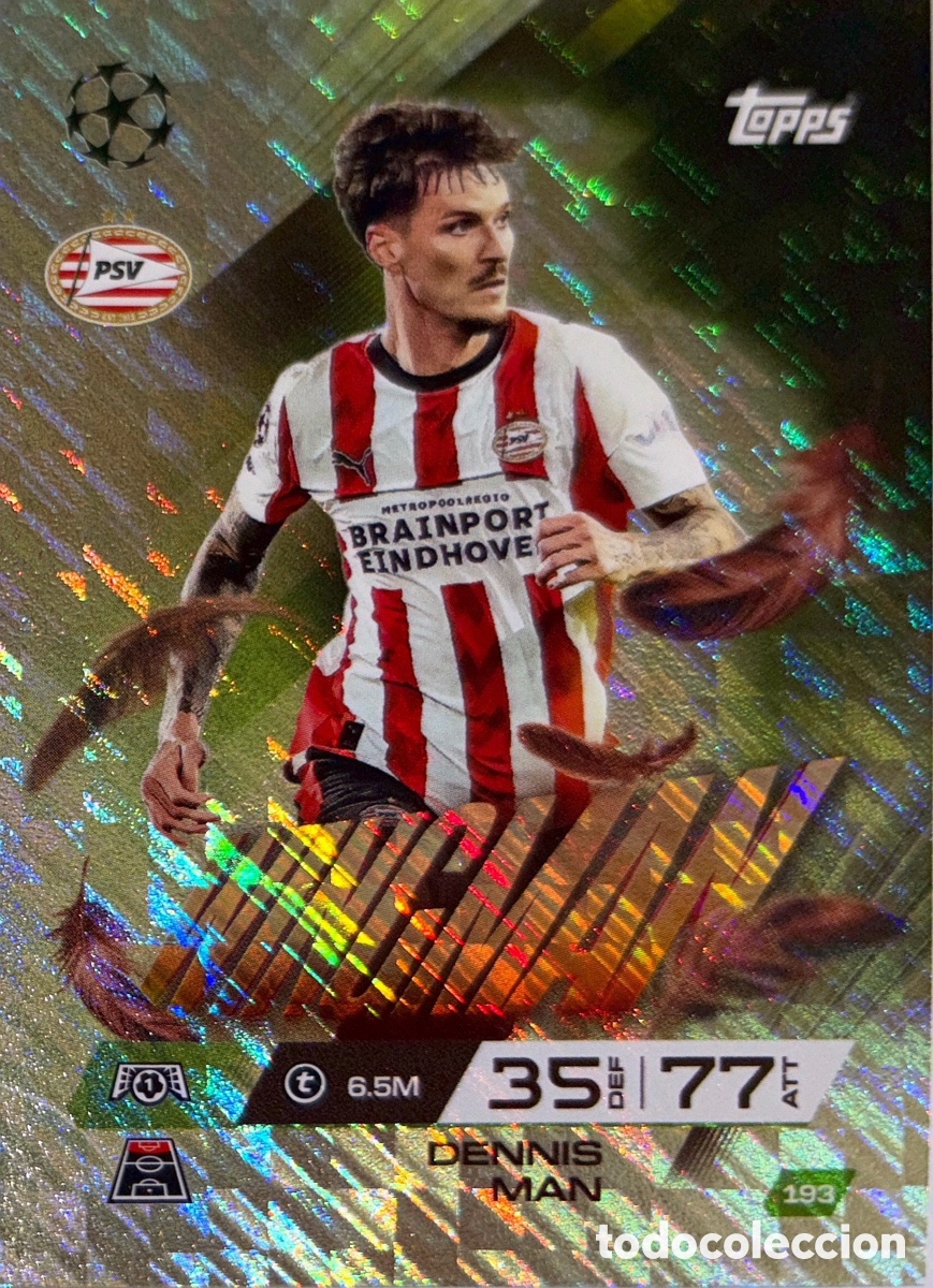 Figurine di Calcio: 193. Dennis Man - PSV Eindhoven - (Wingman) MATCH ATTAX EXTRA CHAMPIONS LEAGUE 2025/26 (TOPPS)