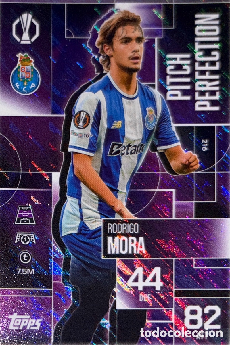 Cromos de F&uacute;tbol: 216. Rodrigo Mora - Oporto - (Pitch Perfection) MATCH ATTAX EXTRA CHAMPIONS LEAGUE 2025/26