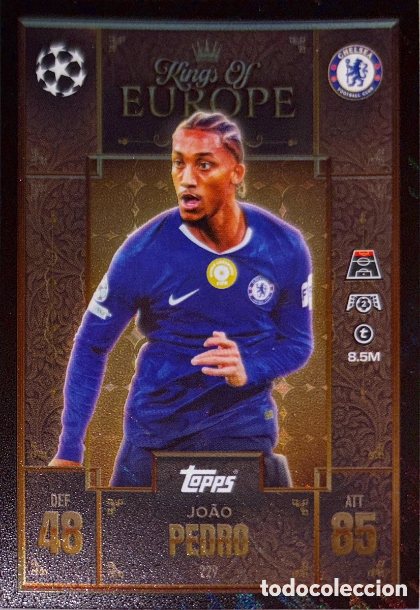 Cartes &agrave; collectionner de Football: 229. Jo&atilde;o Pedro - Chelsea - (Kings of Europe) MATCH ATTAX EXTRA CHAMPIONS LEAGUE 2025/26