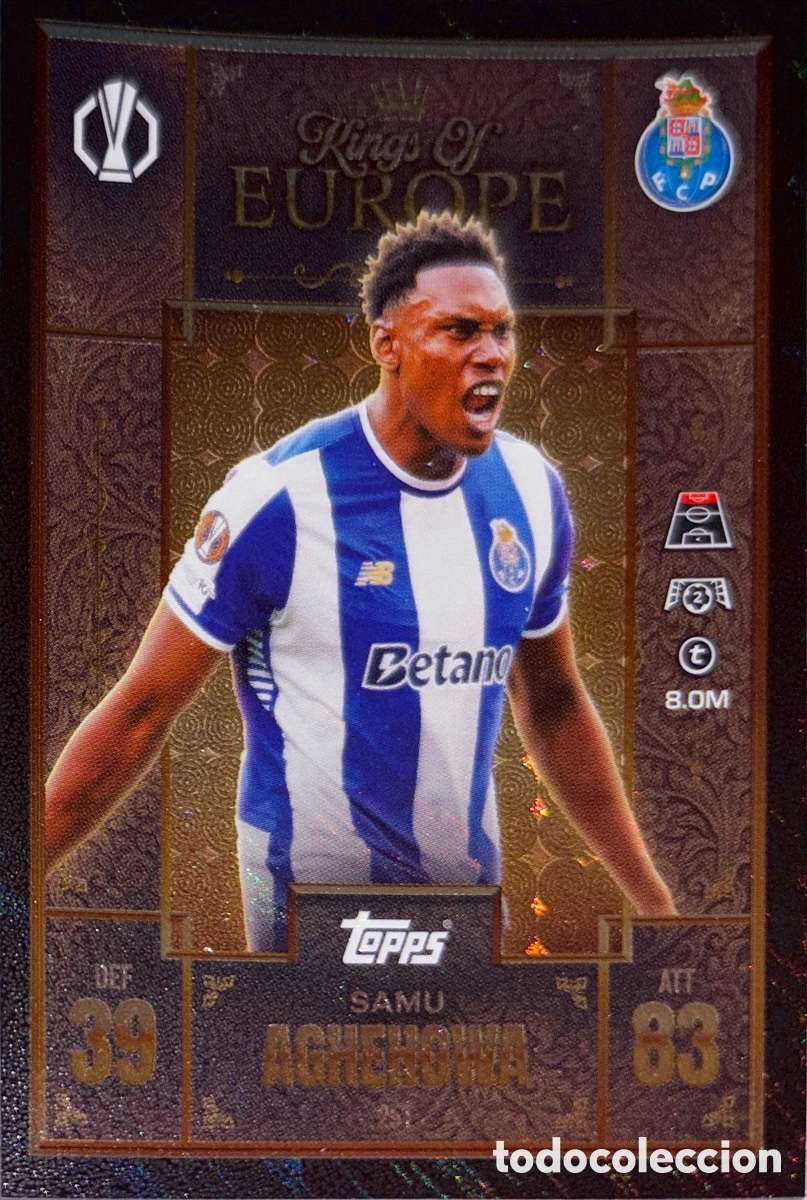Cartes &agrave; collectionner de Football: 251. Samu Aghehowa - Oporto- (Kings of Europe) MATCH ATTAX EXTRA CHAMPIONS LEAGUE 2025/26