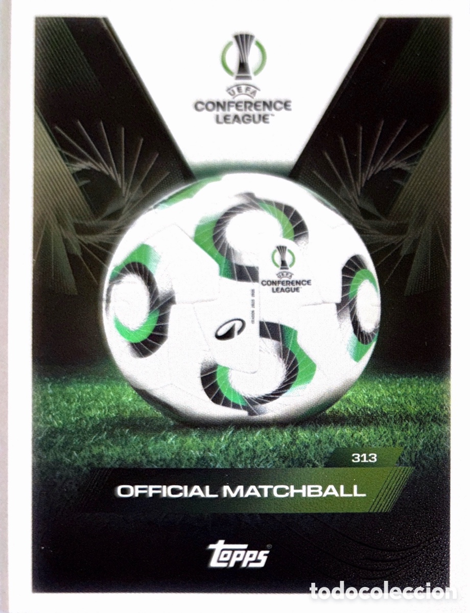 Cartes &agrave; collectionner de Football: 313. Balon Europa Conference League MATCH ATTAX EXTRA CHAMPIONS LEAGUE 2025/26