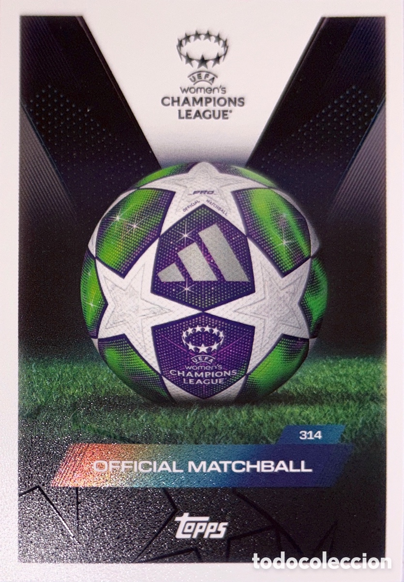 Cartes &agrave; collectionner de Football: 314. Balon UEFA Women's Champions League - MATCH ATTAX EXTRA CHAMPIONS LEAGUE 2025/26