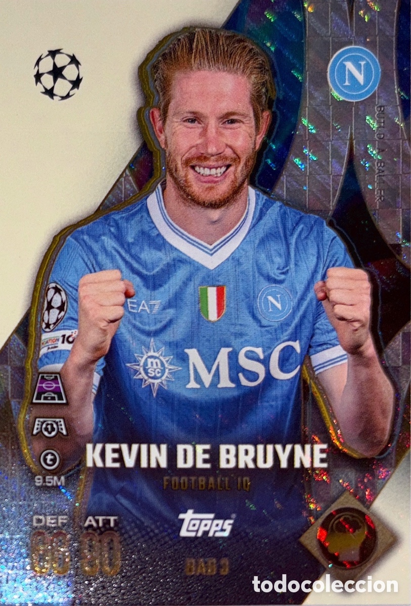 Fu&szlig;ball-Sticker: BAB 3. Kevin De Bruyne ( Napoles) - MATCH ATTAX EXTRA CHAMPIONS LEAGUE 2025/26
